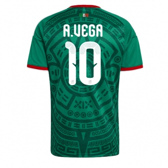 Billige Fotballdrakt Mexico Alexis Vega #10 Replika Hjemmedrakt VM 2026 Kortermet